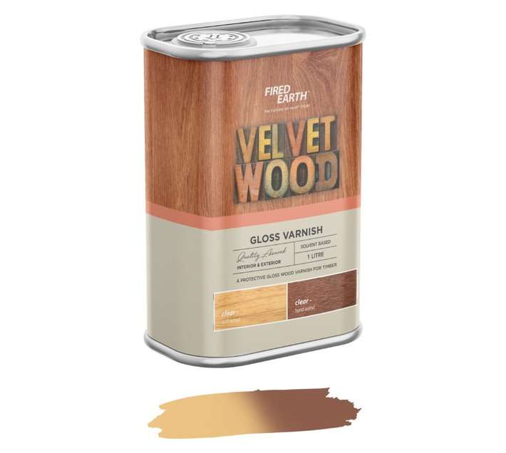 Fired Earth Velvet Wood - Clear (1L)