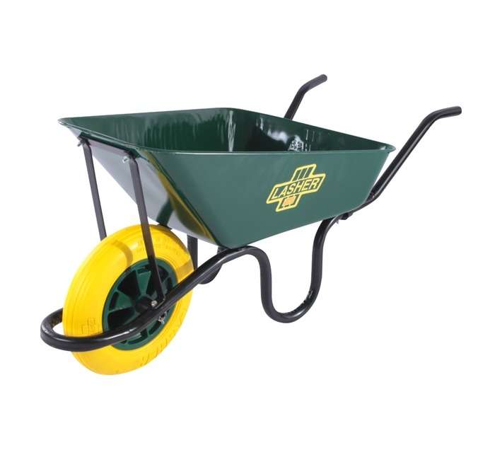 Lasher FG 81219 Falcon Permatube Wheelbarrow - Green (65L)