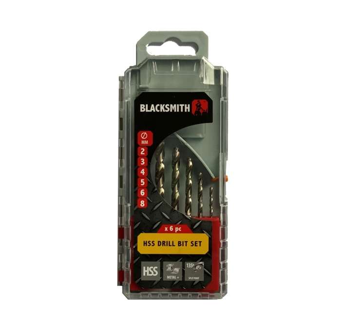 Blacksmith HSS Drill Bit Set (2/3/4/5/6/8mm)