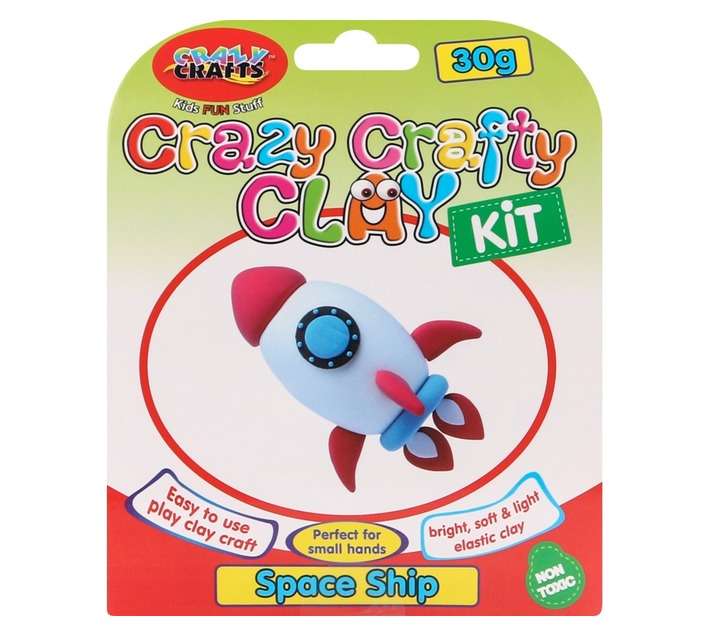 Crazy Crafts Space Ship Clay Kit (30g)