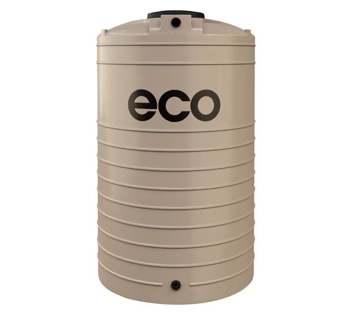 Eco Tanks Vertical Water Tank - Beige (2050L)