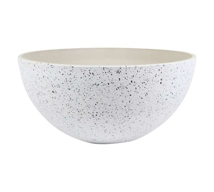 TS Cera-Mix Nova Terrazzo Bowl - White (350 x 350 x 170mm)