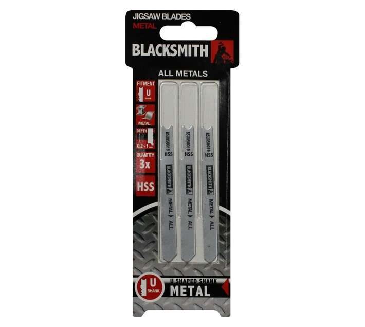 Blacksmith Bold UShank metal 0.2-1mmhss Jigsaw Blade (3 piece)