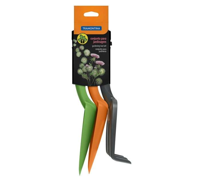 Tramontina 3 Piece Plastic Garden Tool Set