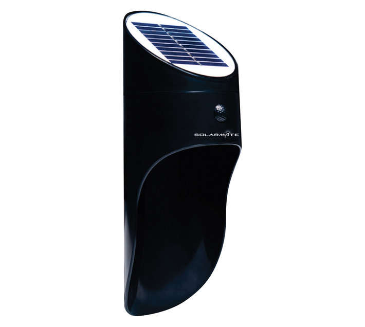 Solarmate Solar LED Motion Sensor Wall Light - Black
