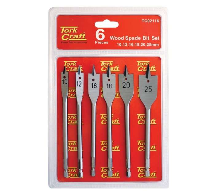 Tork Craft 6 x Spade Bits