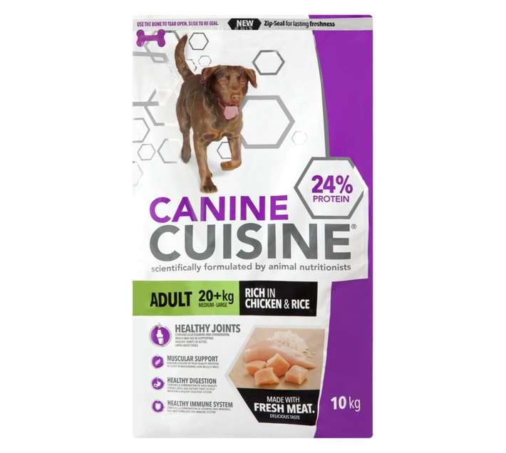 Canine Cuisine Largeadult Chicken and Rice Dog Food (10kg)