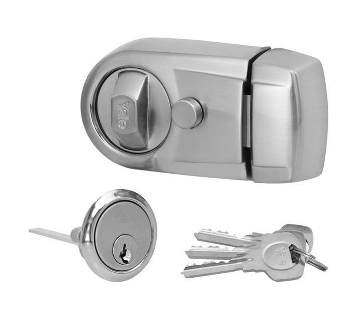 Yale Night Latch Y3 - Satin Chrome