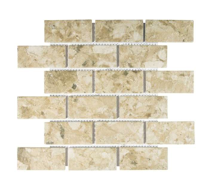 Falcon Tiling WPB-FT9506 Natural Biscuit Mix Mosaic Tile (295 x 45mm)
