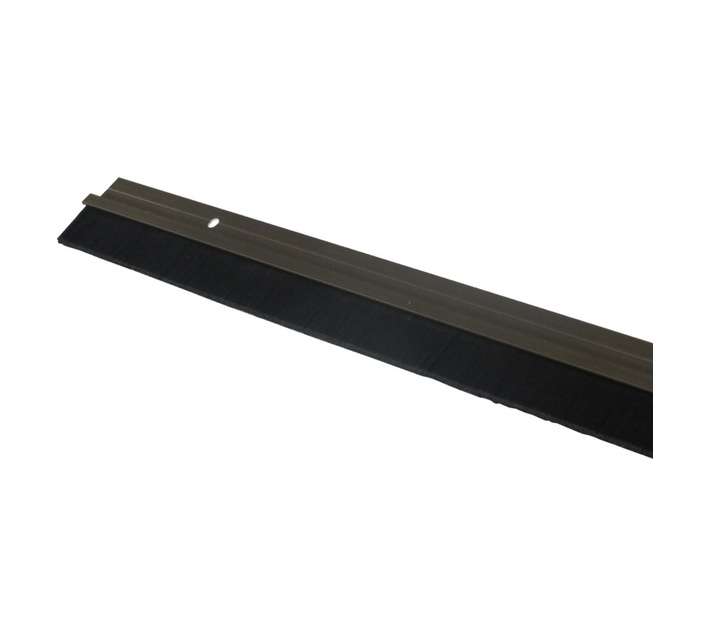 Homequip Aluminium Door Seal with Rubber Strip - Bronze (1000mm)