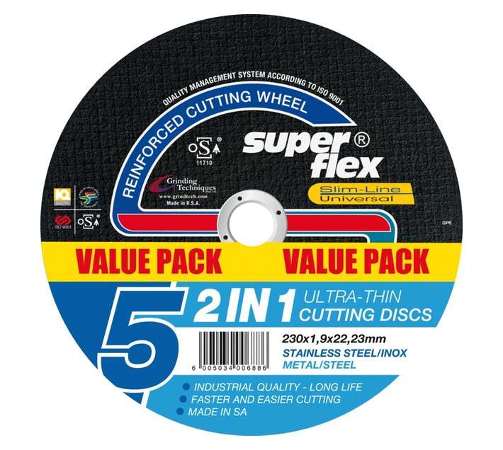 Superflex Cutting Disc 230 x 22.2mm 5pk