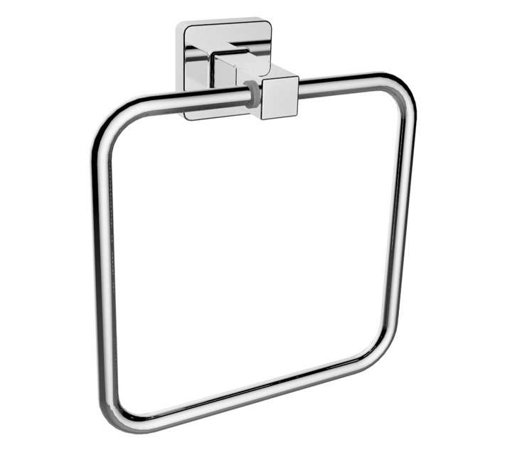 Style Chrome Towel Ring - Silver