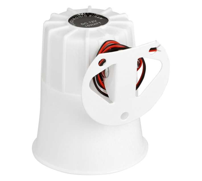 Security Remotes Unlimited PPSIR001 Siren - White (12V)
