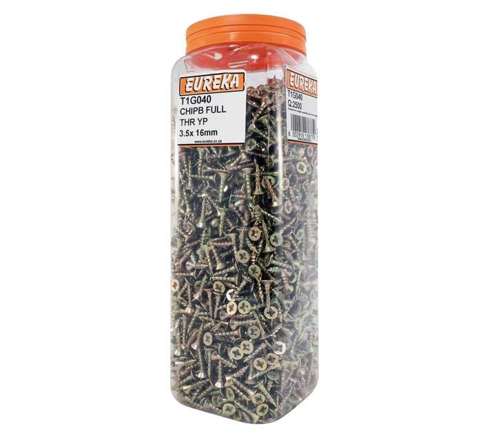 Eureka 3.5 x 16mm Chipboard Full Thread Yp (Q2500)