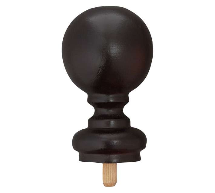 Finial Ball - Dark Stain (34mm)