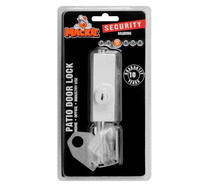 Mackie Patio Door Lock White
