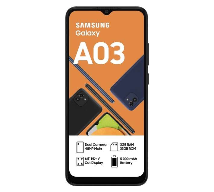 Samsung Galaxy A03 Smartphone - Black