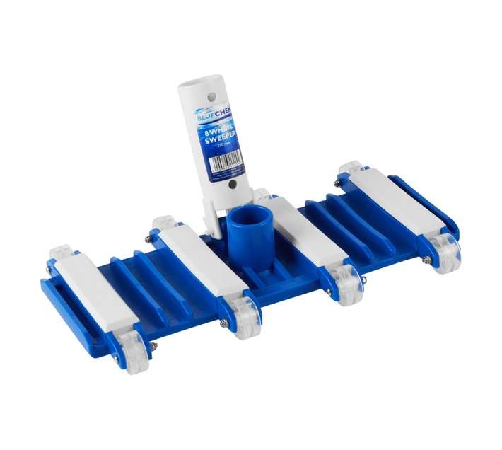 Bluechem 8 Wheel Sweeper - Blue/White (350mm)