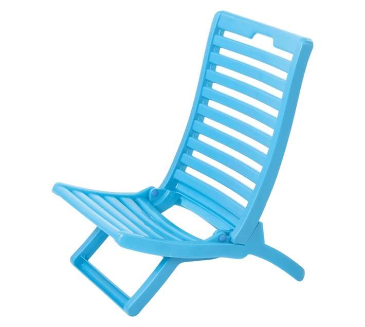 Gold Sun Tropica Folding Beach Chair - Turquoise (490 x 880 x 810mm)
