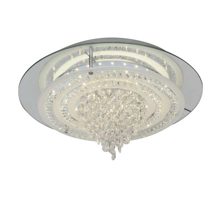 Radiant JY0010 Round Crystal LED Ceiling Light - Chrome (360mm)