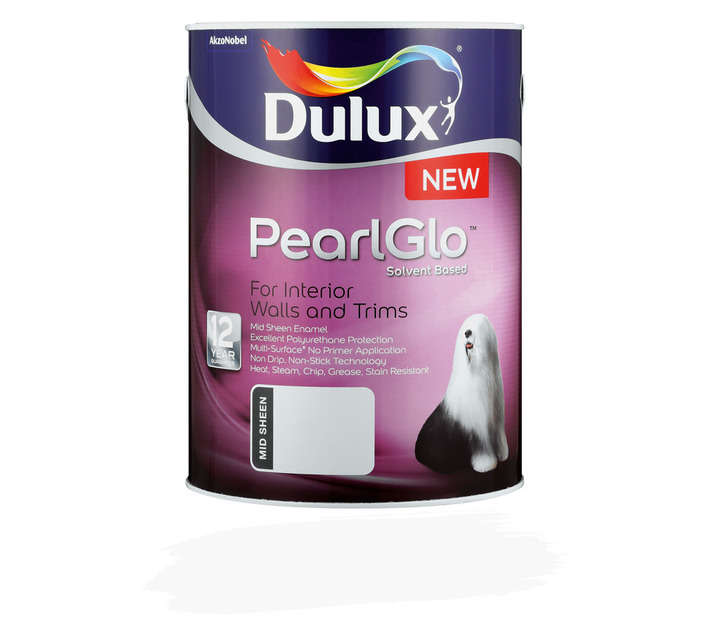 Dulux Pearlglo Solvent Based - Brilliant White (5L)