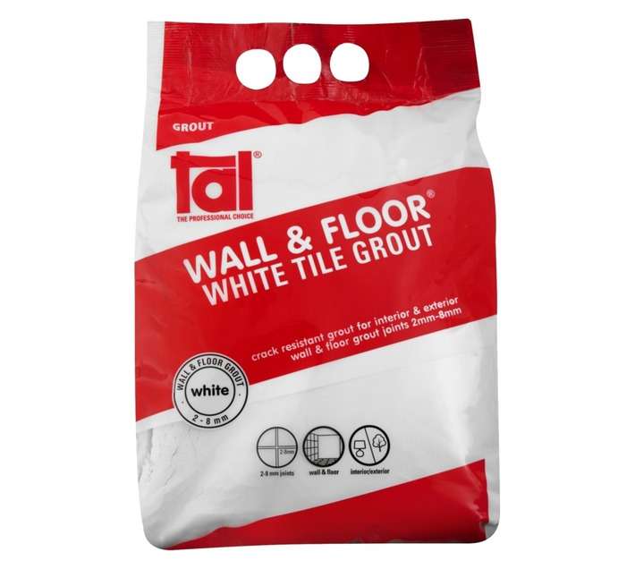 TAL Wall and Floor Grout - White (5kg)