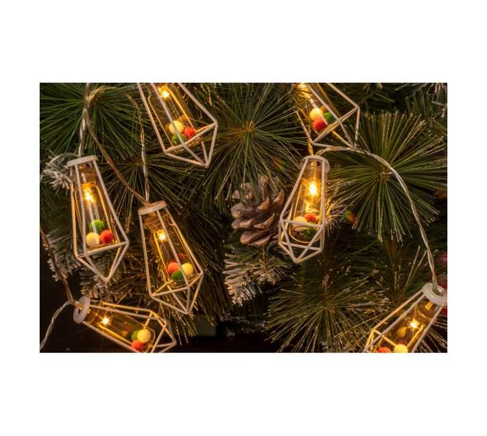 Design House 10 LED Ball Cone String Light - White