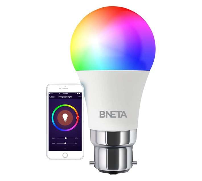 Bneta B22P Smart WiFi LED Bulb - Cool White (8.5W)