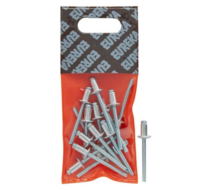 Eureka 15 x Aluminium Open Blind Rivets (4.8 x 8mm)