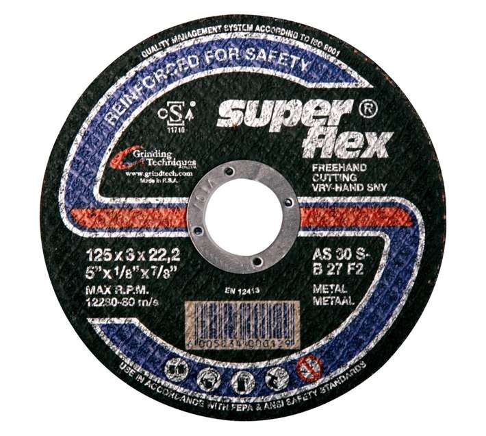 Superflex Standard Steel Cutting Wheel (125 x 3 x 22.2mm)