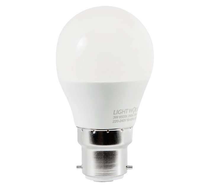 Lightworx LED Golf Ball 3w B22 - Cool White