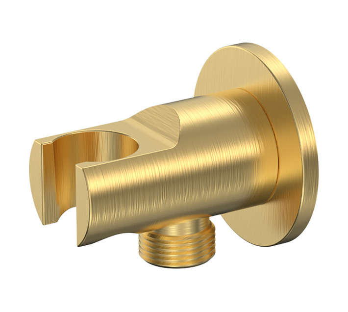 RND SHOWER OUTLET - BR GLD