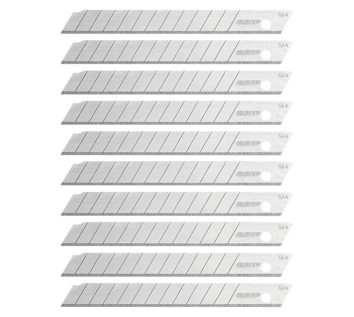 Grip 10 Piece Snap Off Knife Blades (9mm)