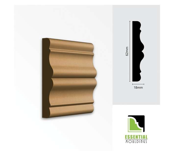 Essential Mouldings D01 Dado Rail MDF (2750mm)