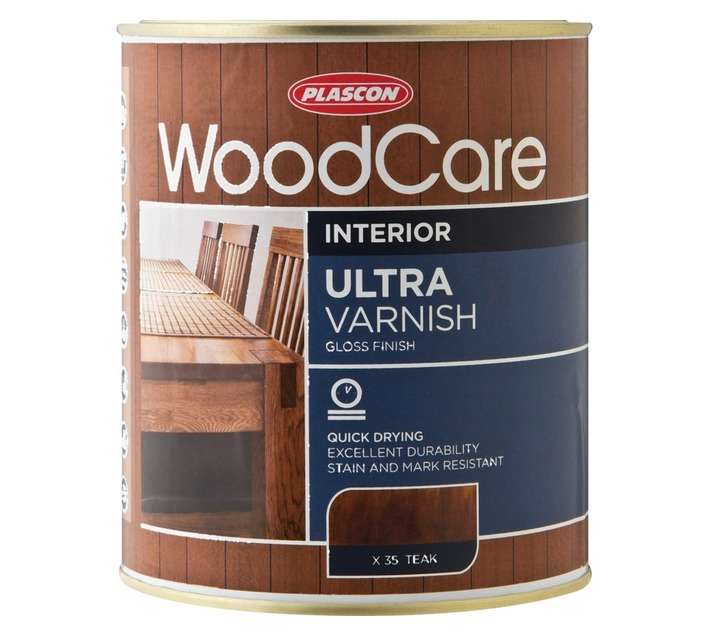 Plascon Woodcare Ultra Varnish - Teak (1L)
