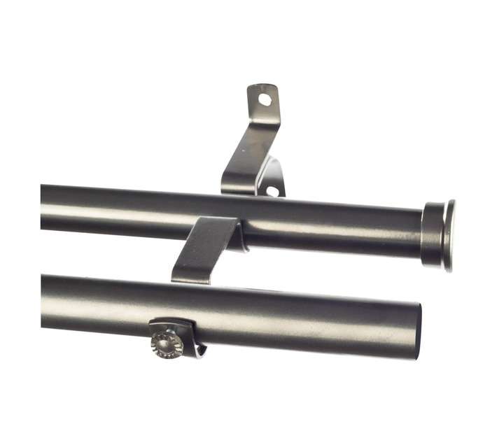 Finishing Touches Double Pole Set - Gun Metal (1500 x 28mm)