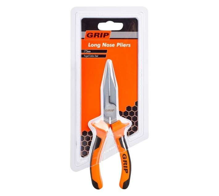 Grip pliers long nose 175mm