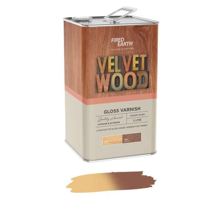 Fired Earth Velvet Wood Hard Wood - Clear (5L)