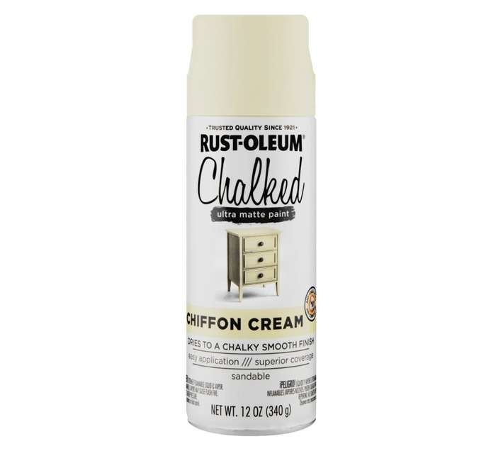 Rust-Oleum Spray Paint Chalked Ultra Matte - Chiffon Cream (340g)