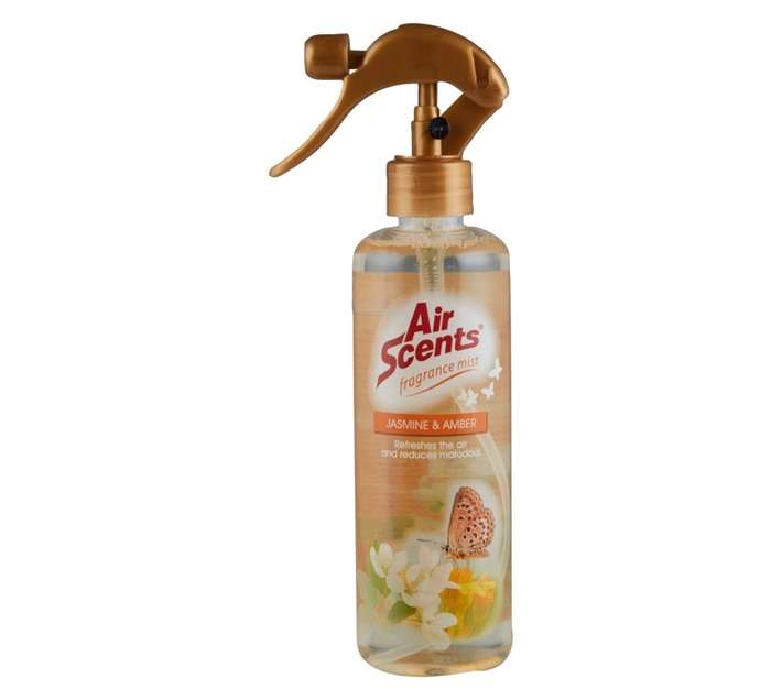 Air Scents Fragrance Mist Trigger Spray - Jasmine and Amber (350ml)