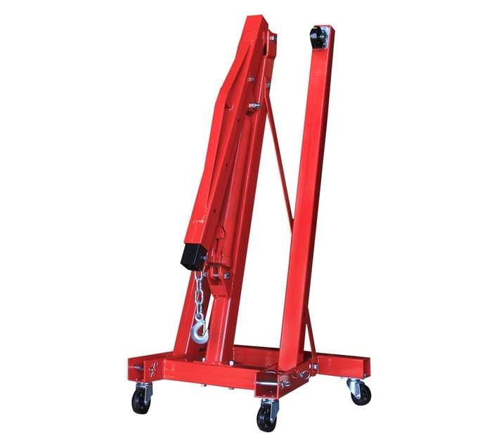 Tradequip MCOC255 Foldable 2 Ton Engine Crane - Red (1385 x 145 x 1385mm)