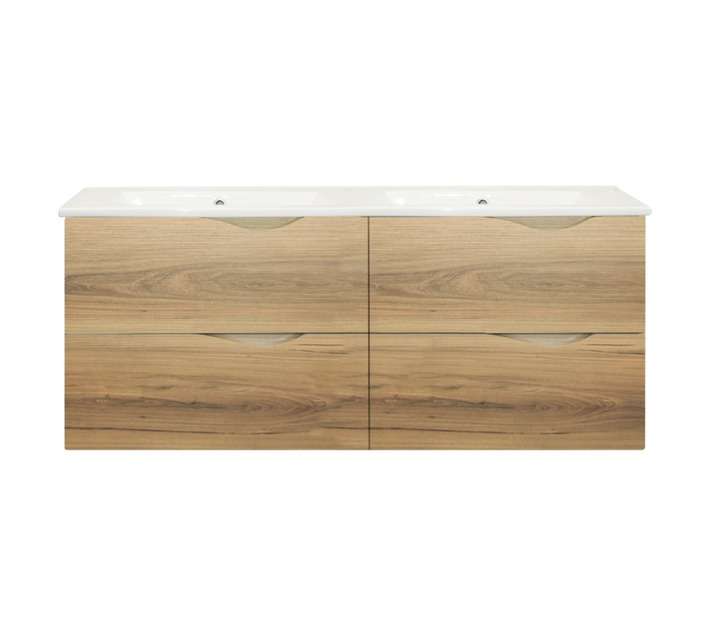 Lusso Wall Mount Classico Vanity Cabinet - Oak (1200mm)