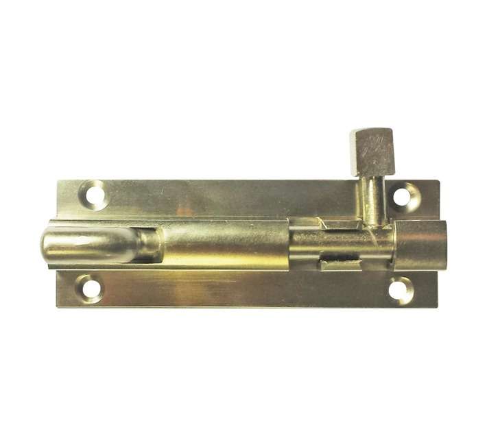 Euro Brass Bolt Necked H/D - Satin Nickel (100 x 32mm)