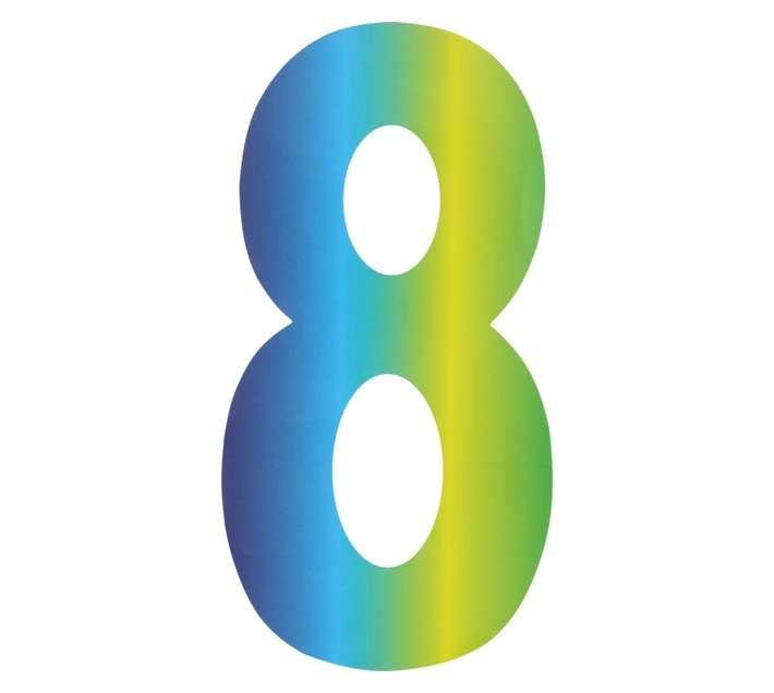 Inta Safety Number It Numeral 8 Rainbow