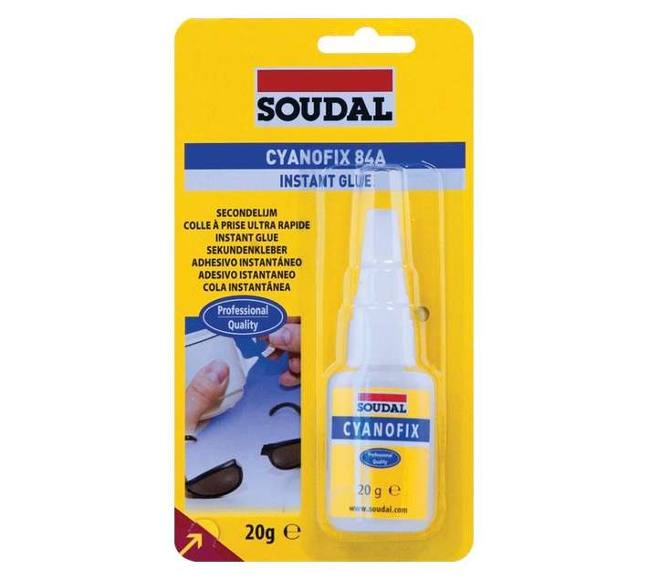 Soudal Cyanofix Super Glue - Clear (20g)