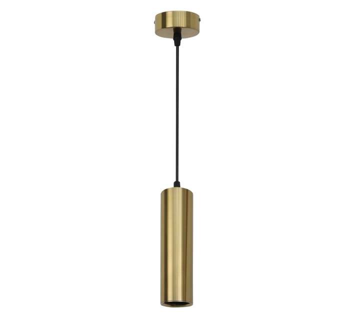 Bright Star Lighting 1 Light Tube Pendant - Satin Brass (50W)