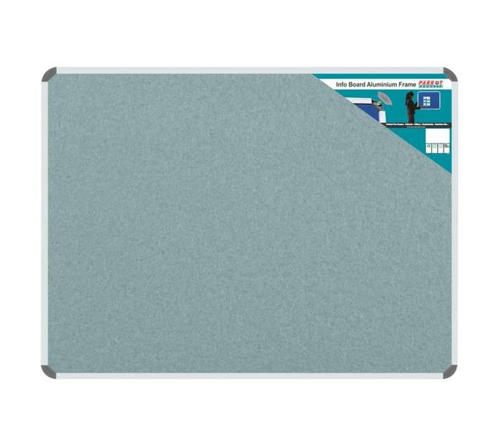 Parrot Products BD0761L Aluminium Frame Information Board - Grey (1500 x 900mm)