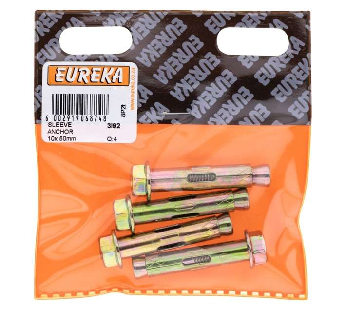 Eureka 4 x Sleeve Anchor (10 x 50mm)