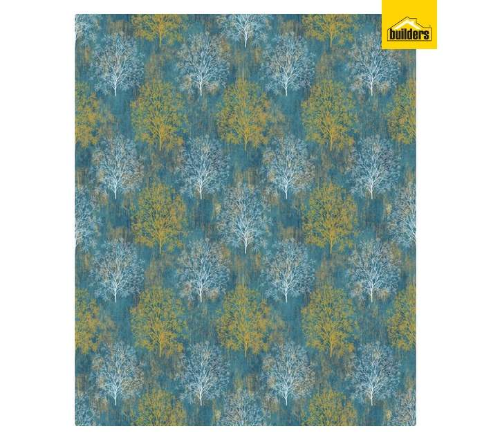 Fired Earth Tres Wallpaper - Black/Gold (10m x 530mm)