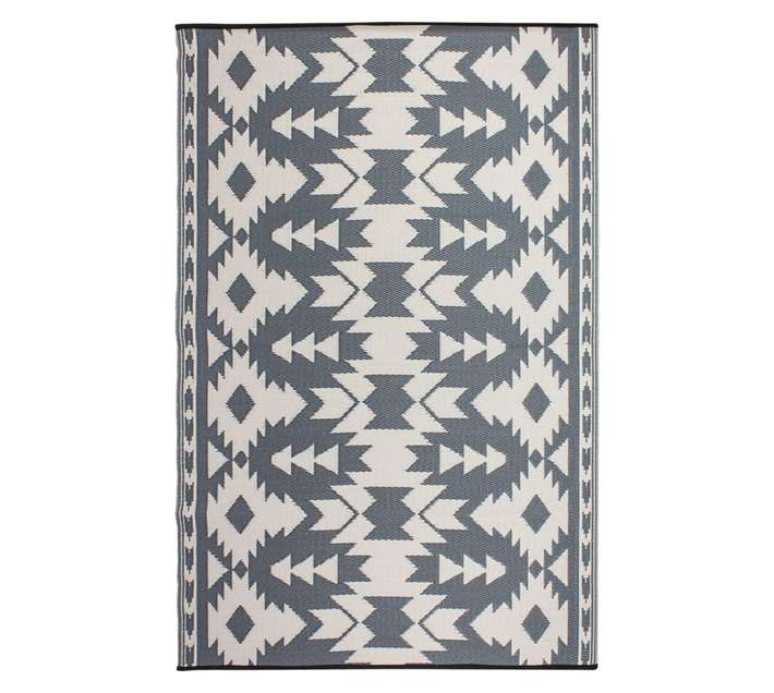 Fab Habitat Outdoor Miramar Rug - Grey (1800 x 2700mm)